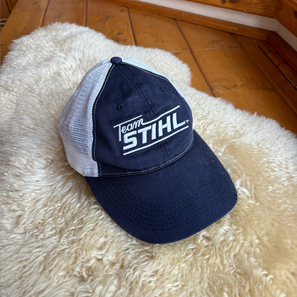 Team STIHL Black and White Trucker Hat